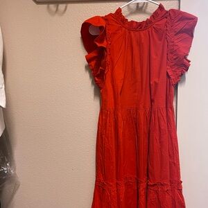 House of Harlow 1960 Vibrant Orange Dress